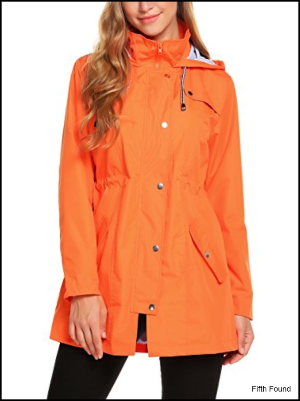 Women's Waterproof Hooded Rain Jacket Lightweight Packable Active Outdoor